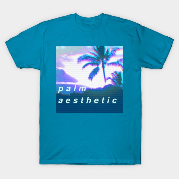 palm aesthetic T-Shirt by lofi_retrowave